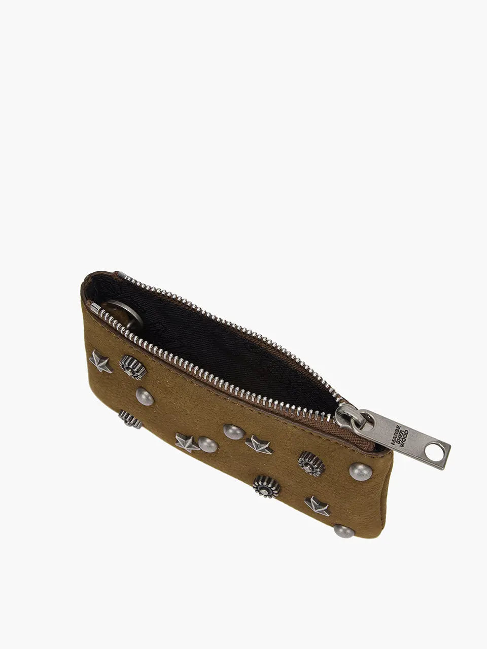 FULL STUD ZIPPER WALLET_chestnut nubuck margesherwood