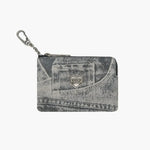 HEART ZIPPER WALLET_SILVER LOGO_light grey printed suede margesherwood