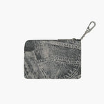 HEART ZIPPER WALLET_SILVER LOGO_light grey printed suede margesherwood