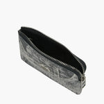 HEART ZIPPER WALLET_SILVER LOGO_light grey printed suede margesherwood