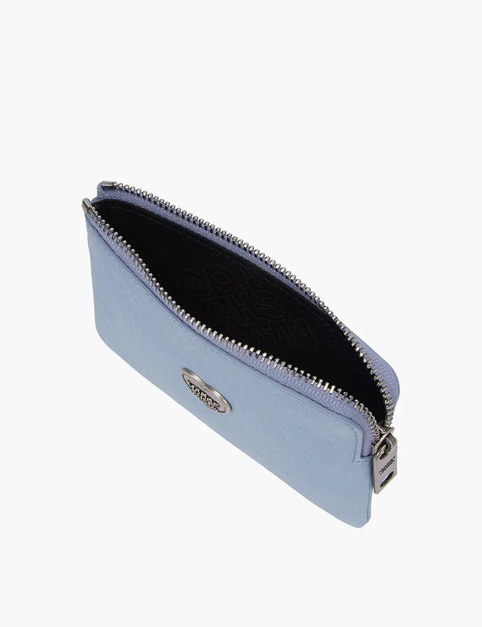 HEART ZIPPER WALLET_SILVER LOGO_blue semi veg margesherwood