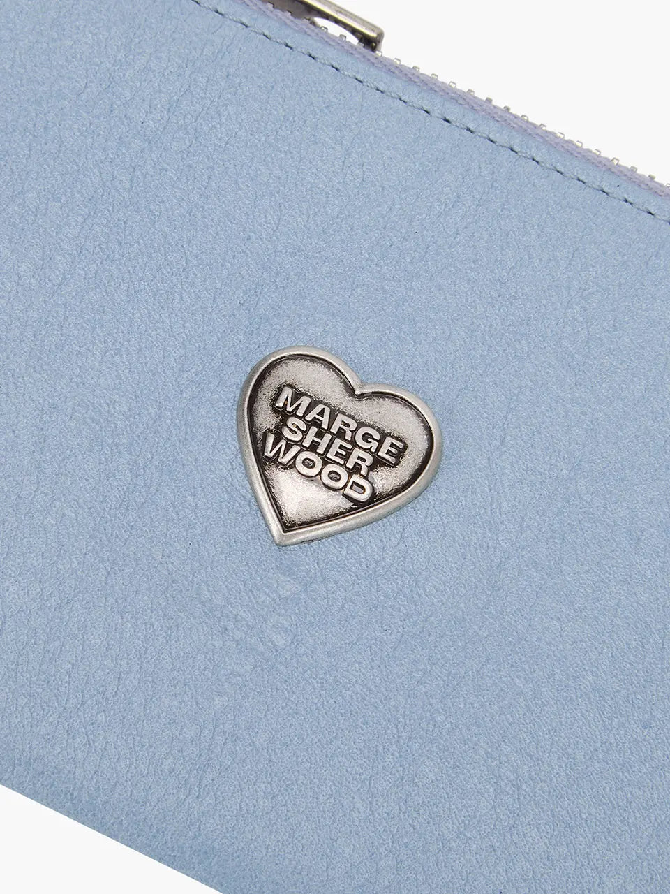 HEART ZIPPER WALLET_SILVER LOGO_blue semi veg margesherwood