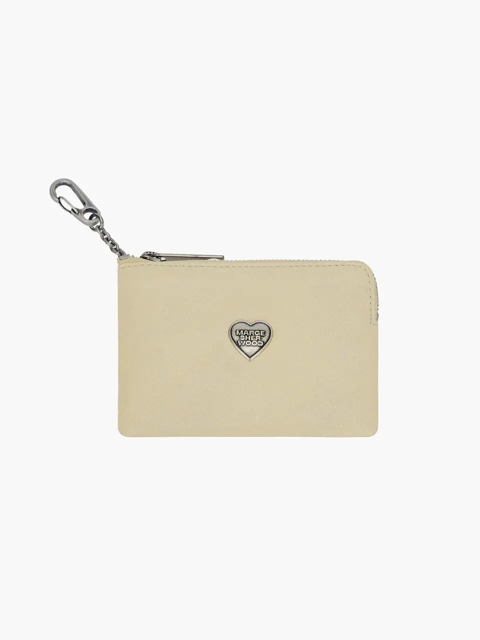 HEART ZIPPER WALLET_SILVER LOGO_custard semi veg margesherwood