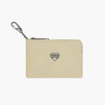 HEART ZIPPER WALLET_SILVER LOGO_custard semi veg margesherwood