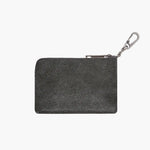 HEART ZIPPER WALLET_SILVER LOGO_white+grey two-tone cracked margesherwood