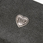 HEART ZIPPER WALLET_SILVER LOGO_white+grey two-tone cracked margesherwood