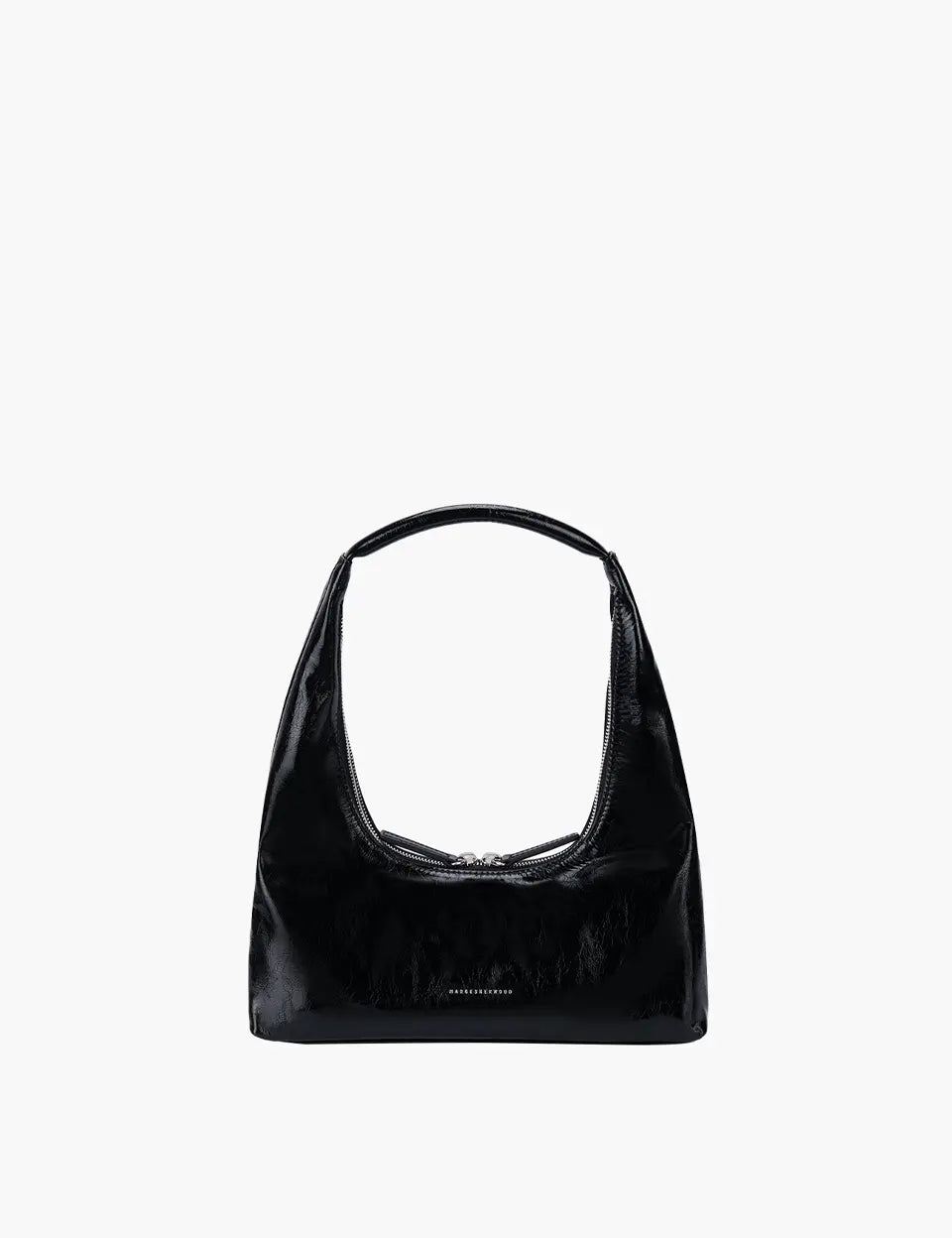 HOBO SHOULDER_black crinkle margesherwood