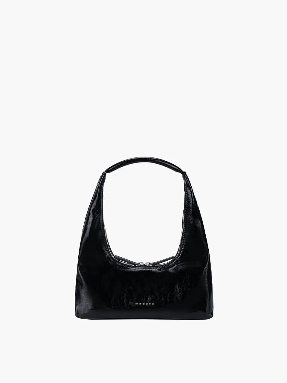 HOBO SHOULDER_black crinkle margesherwood