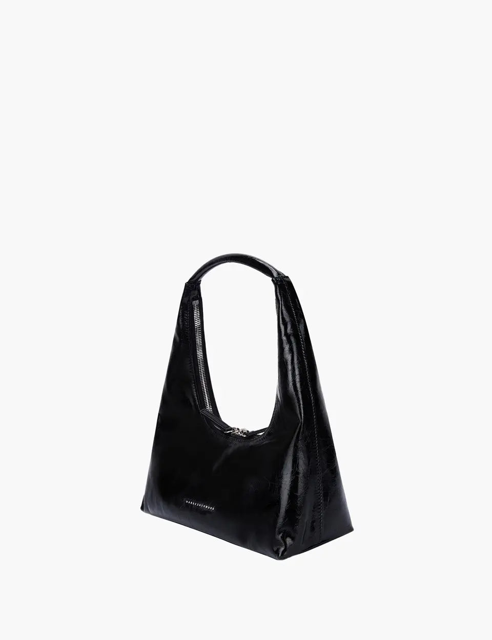 HOBO SHOULDER_black crinkle margesherwood
