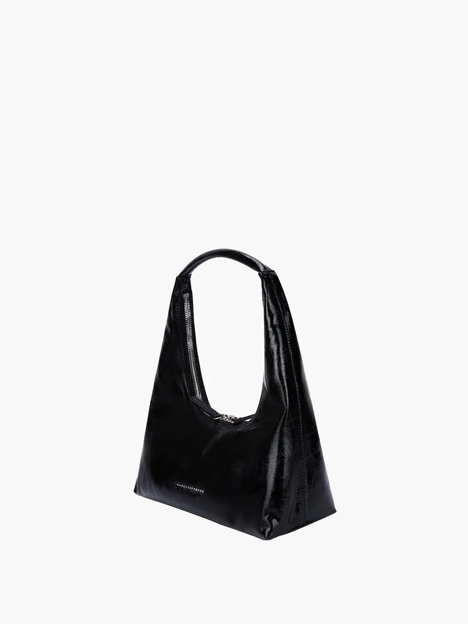 HOBO SHOULDER_black crinkle margesherwood