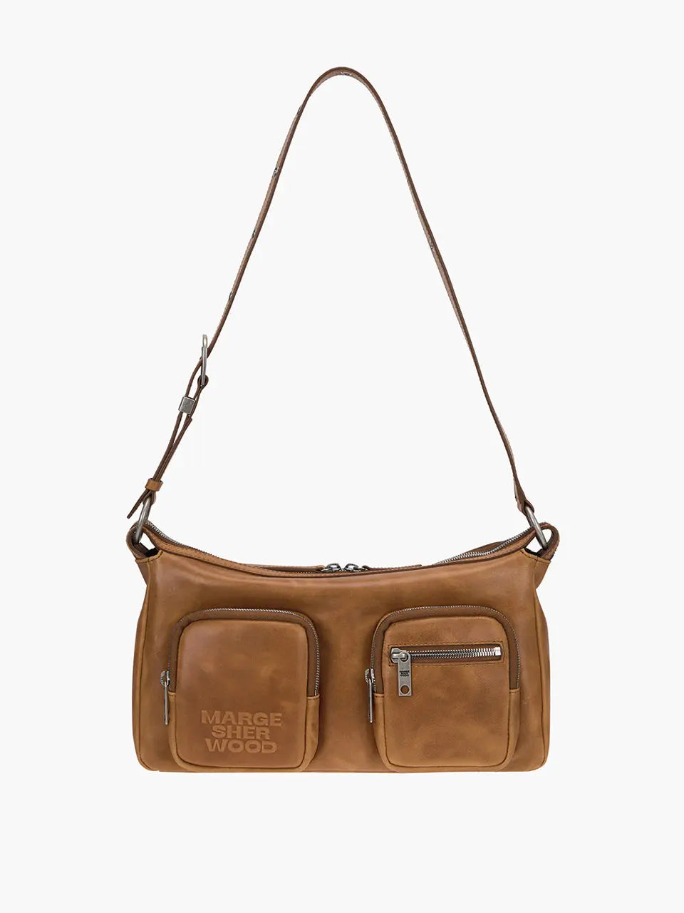 OUTPOCKET HOBO_saddle brown pull-up margesherwood