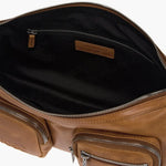 OUTPOCKET HOBO_saddle brown pull-up margesherwood