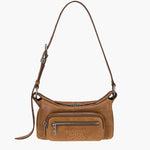 OUTPOCKET HOBO MINI_saddle brown pull-up margesherwood
