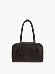 SOFT BOSTON_brown+black two-tone cracked