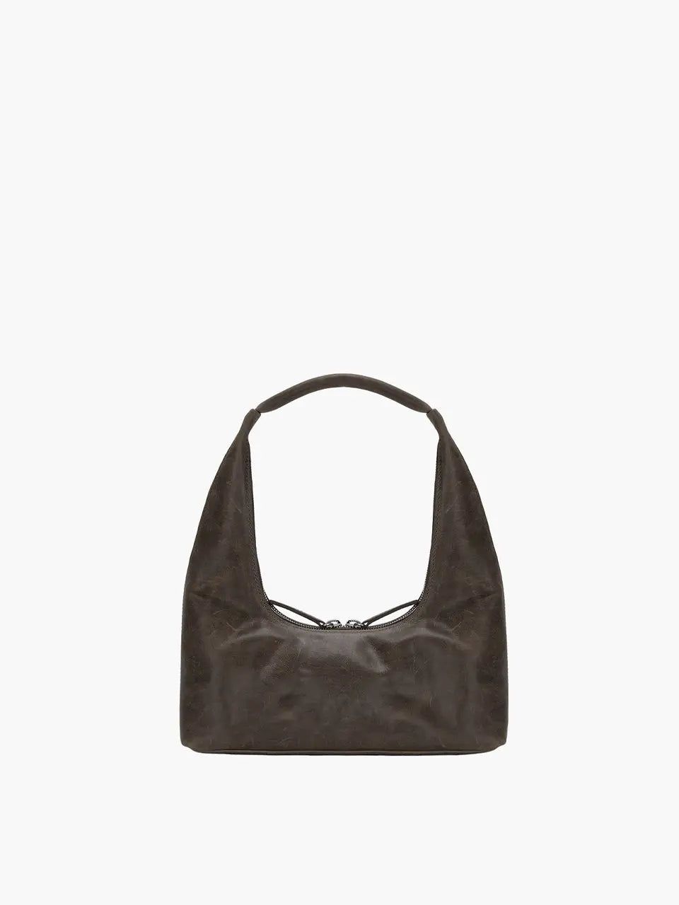 HOBO SHOULDER_washed brown pull-up margesherwood