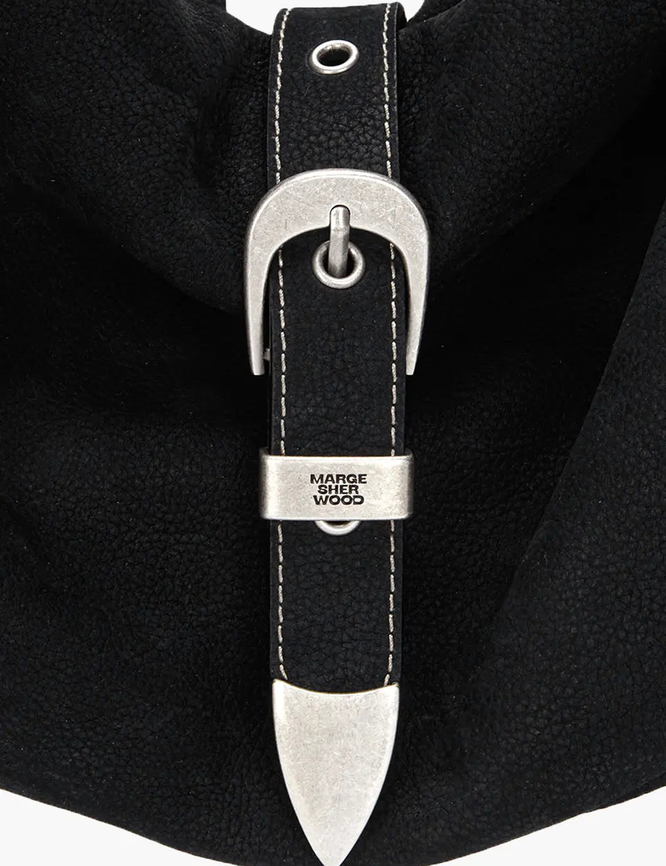BELTED HOBO_black nubuck margesherwood